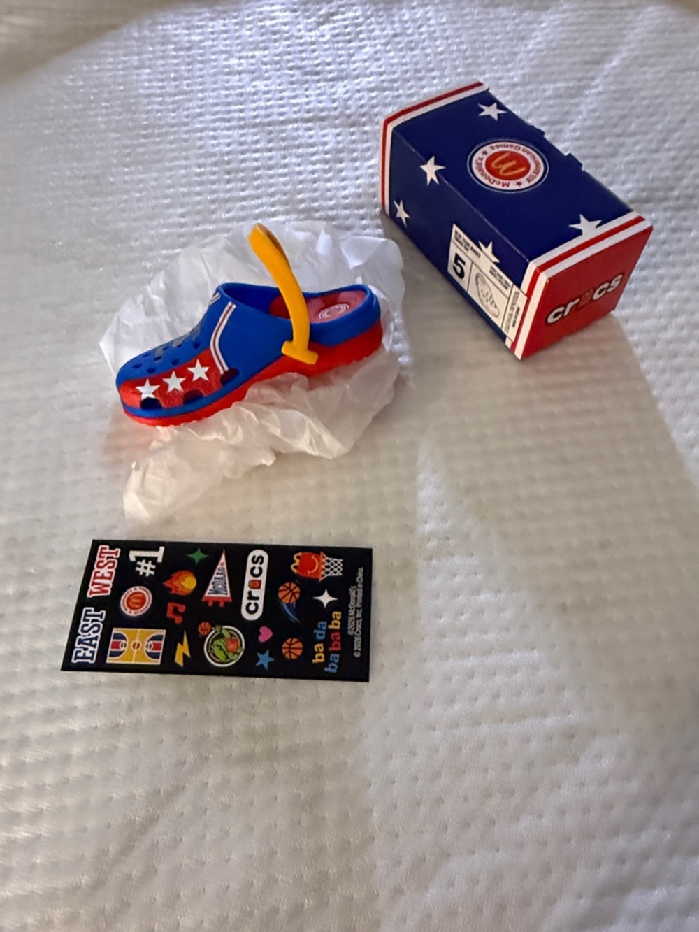 McDonald CROCS Blue Team Jersey Toy